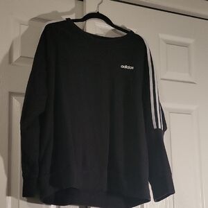 Adidas Women's Black Crewneck Sweater